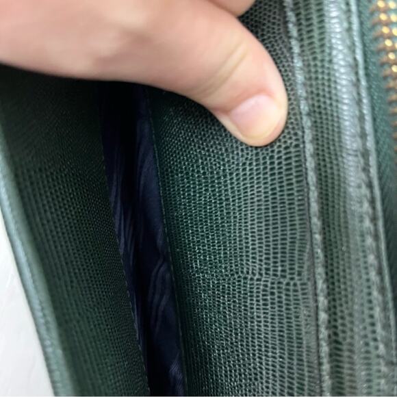 NWT Brooks Brothers green medicine bag purse - Picture 11 of 15